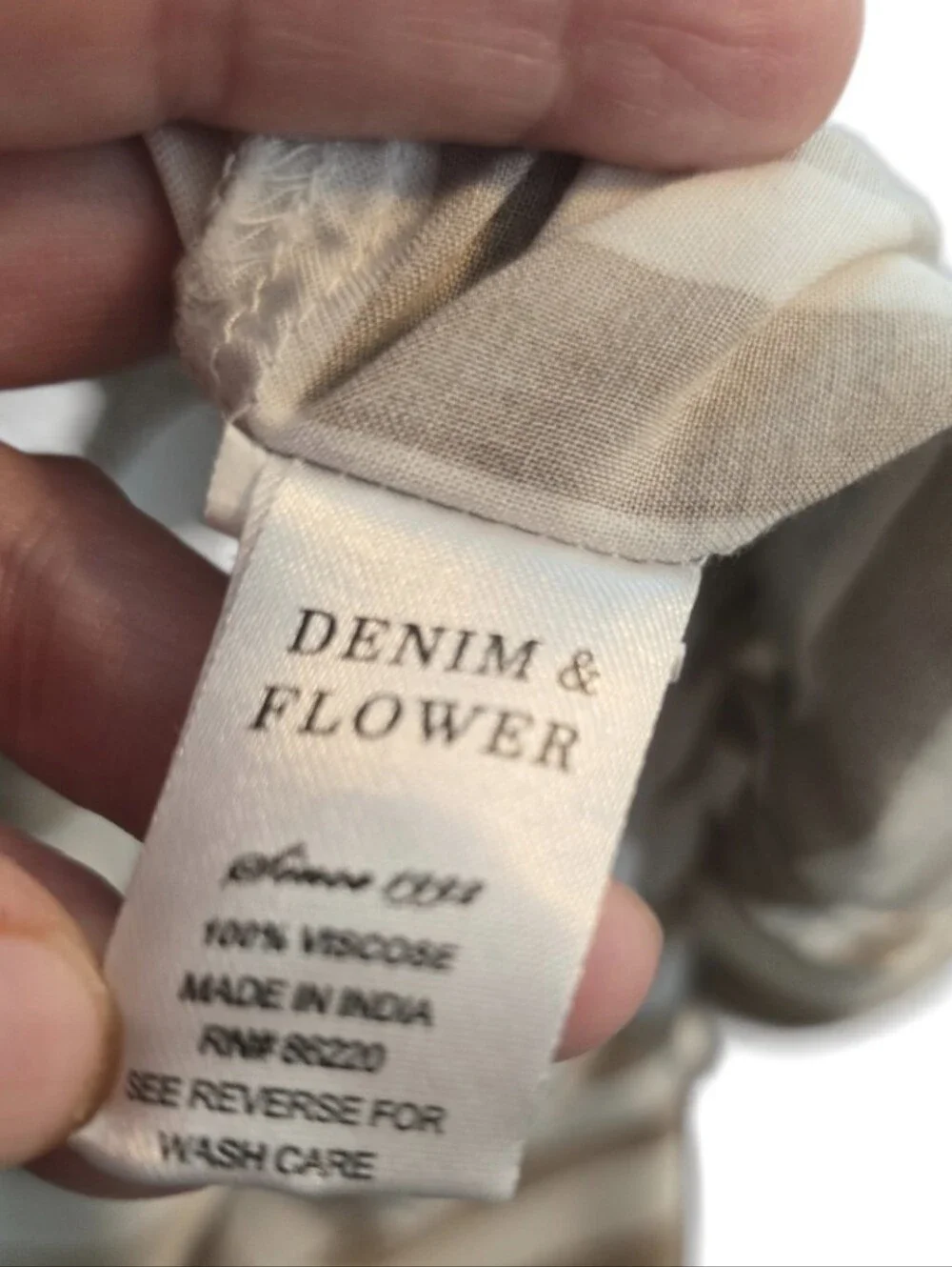 Denim & Flower Vertical Striped Button Down Toddler Shirt Size5/6 in EUC
